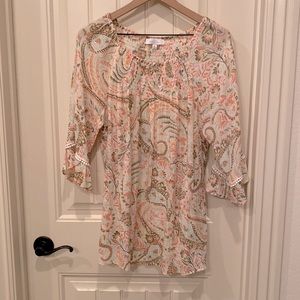 Multicolor Patterned New Directions Blouse XL